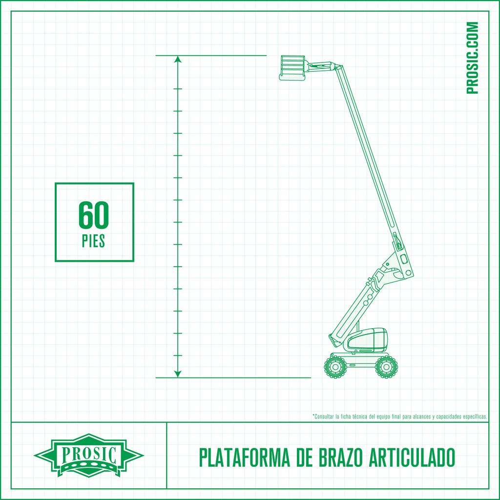 Plataforma Articulada 60 Pies, Combustión