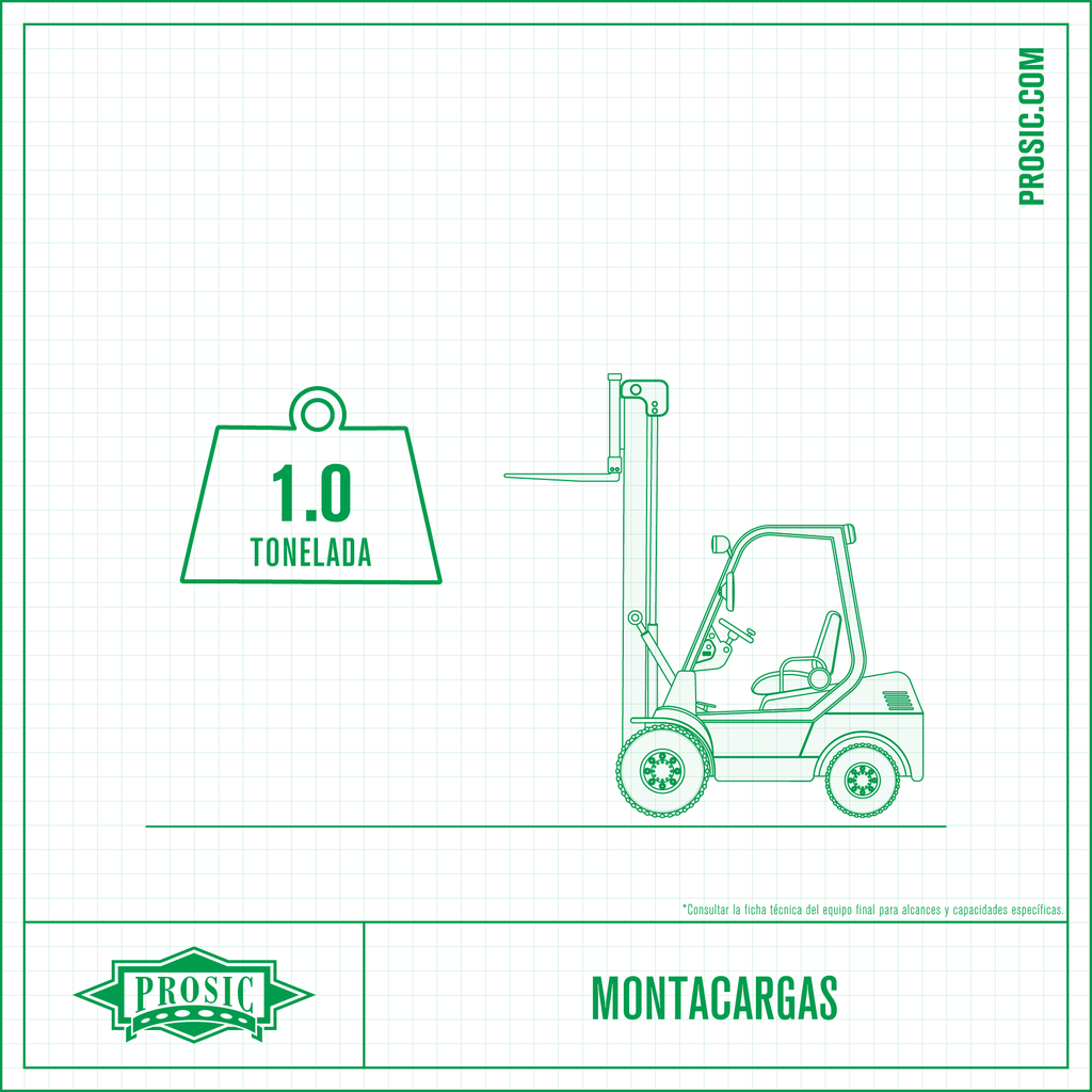 Montacargas 1 Tonelada, Eléctrico