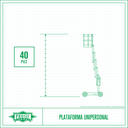 Plataforma Unipersonal 40 Pies, Eléctrica